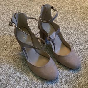 BCBGeneration Ankle Strap Heels 8.5